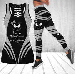 Nightmare Dressed DayDream Christmas Tanktop and Leggings - Wonder Skull
