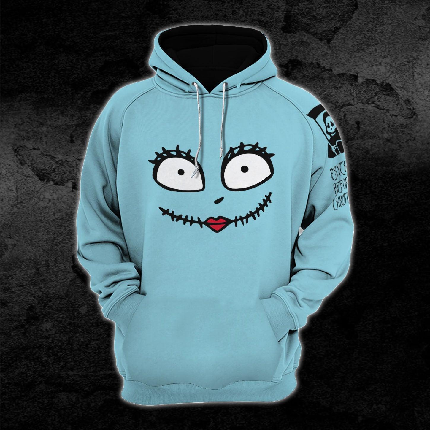 Christmas Nightmare Combo Blue & White Hoodie and Leggings - Wonder Skull