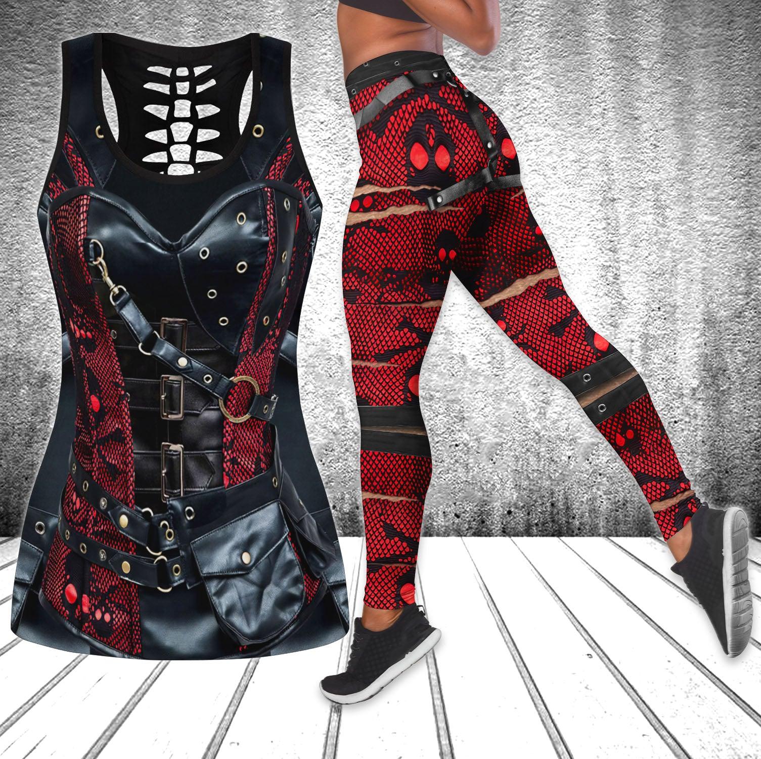 Gothic Tanktop and Leggings - Wonder Skull