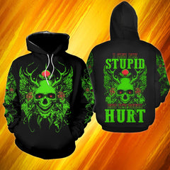 I Can Fix Stupid But It's Gonna Hurt Funny Hoodie For Women - Wonder Skull