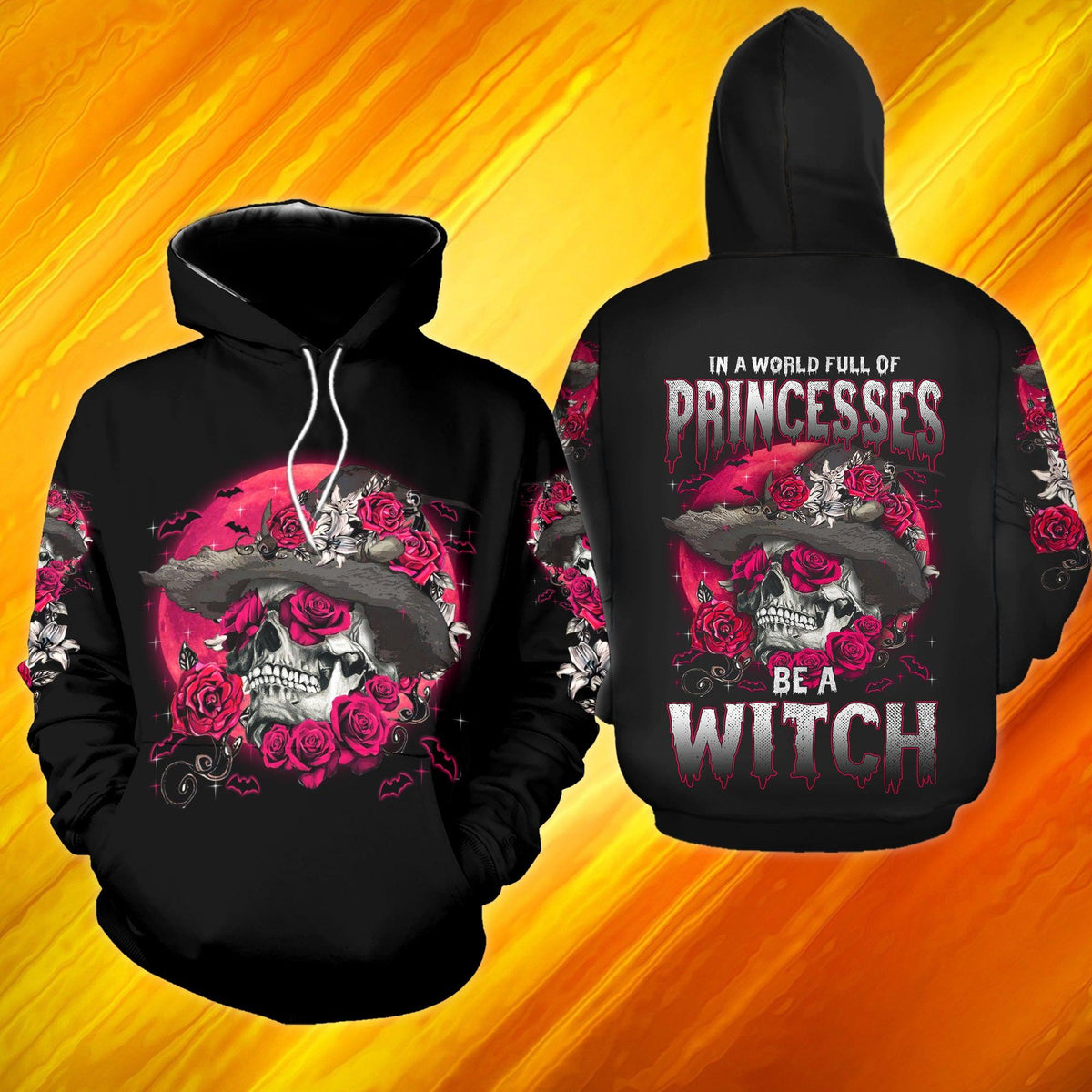 In A World Full Of Princesses Funny Hoodie For Women - Wonder Skull