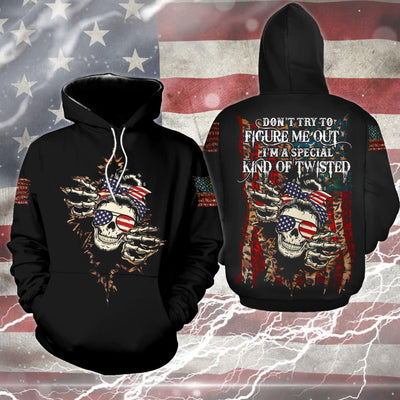 Don't Try To Figure Me Out Funny Hoodie For Women - Wonder Skull