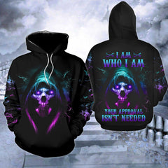 I Am Who I Am Funny Hoodie For Women - Wonder Skull