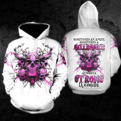 Sometimes An Angel Sometimes A Hellraiser Funny Hoodie For Women - Wonder Skull