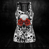 Eye Rose Skull Tanktop and Leggings - Wonder Skull