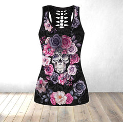 Flower Sugar Skull Tanktop and Leggings - Wonder Skull