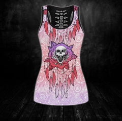 Rose Skull Tanktop and Leggings - Wonder Skull