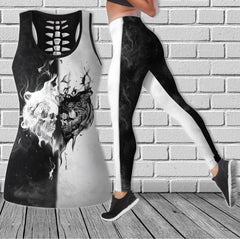 Cool Couple Skull Combo Tanktop & Leggings - Wonder Skull