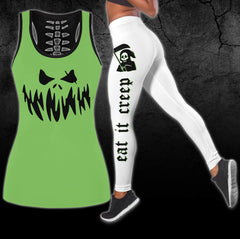 Funny Eat It Creep Christmas Combo Tanktop & Leggings - Wonder Skull