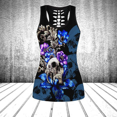 Floral Gothic Skull Tanktop and Leggings - Wonder Skull