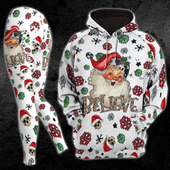 Christmas Santa Belive Combo Hoodie and Leggings - Wonder Skull