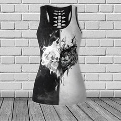 Cool Couple Skull Combo Tanktop & Leggings - Wonder Skull