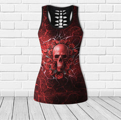 Lava Rose Skull Combo Tanktop & Leggings - Wonder Skull