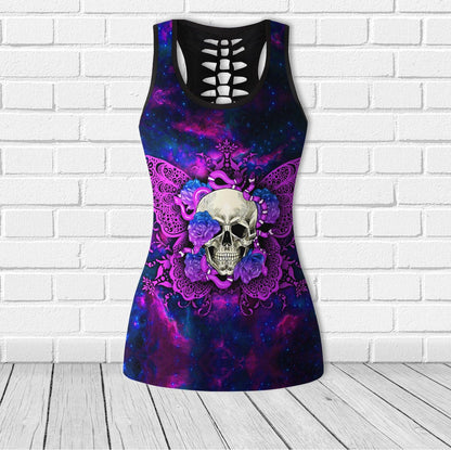 Cool Butterfly Skull Combo Tanktop & Leggings - Wonder Skull