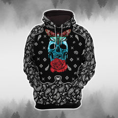 Mandala Gothic Skull Butterfly Combo Hoodie and Leggings - Wonder Skull