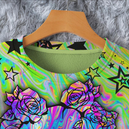Skull RainBow Combo Long Sleeve Sweatshirt and Leggings - Wonder Skull