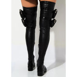 Punk Gothic Buckle Zip High Boots, Attractive Casual Party Shoes For Women - Wonder Skull