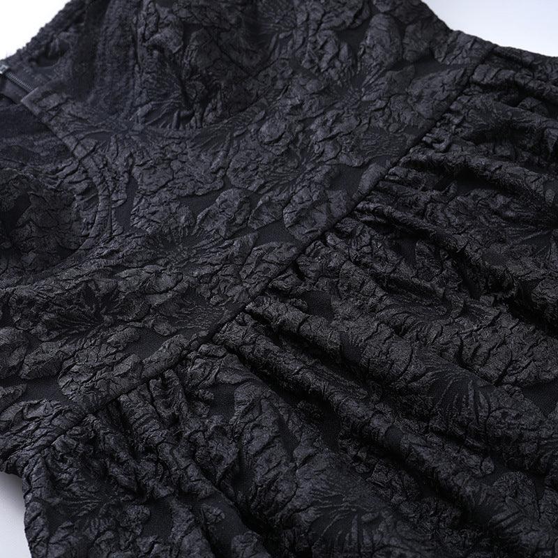 Romantic Goth Long Lace Sleeve Dress, Sexy High Neck Vestido For Women - Wonder Skull
