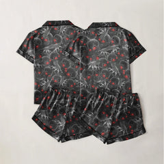 Skull Hand Death Sexy Pajama Sets With Short Sleeve - Wonder Skull