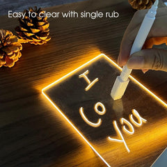 Note Board Creative Led Night Light USB, Awesome Message Board Holiday Light Gift For Children - Wonder Skull