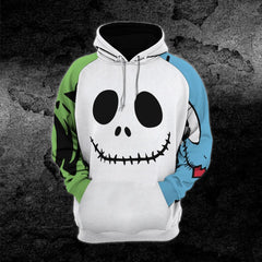 Skull Gothic Couple Smile Nigthmare Combo Hoodie and Leggings - Wonder Skull