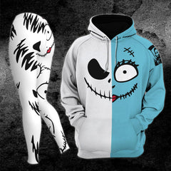 Skull Gothic Nightmare Couple Combo Hoodie and Leggings - Wonder Skull