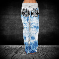 Sky Ocean Blue Skull V-Neck Shirt and Wide Legs Pants - Wonder Skull