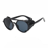 Steampunk Design Sun Glasses, Vintage Leather Goggles Oculus For Women - Wonder Skull