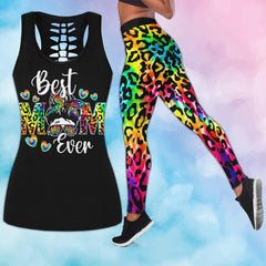 TieDye Skull Mom Tanktop and Leggings - Wonder Skull