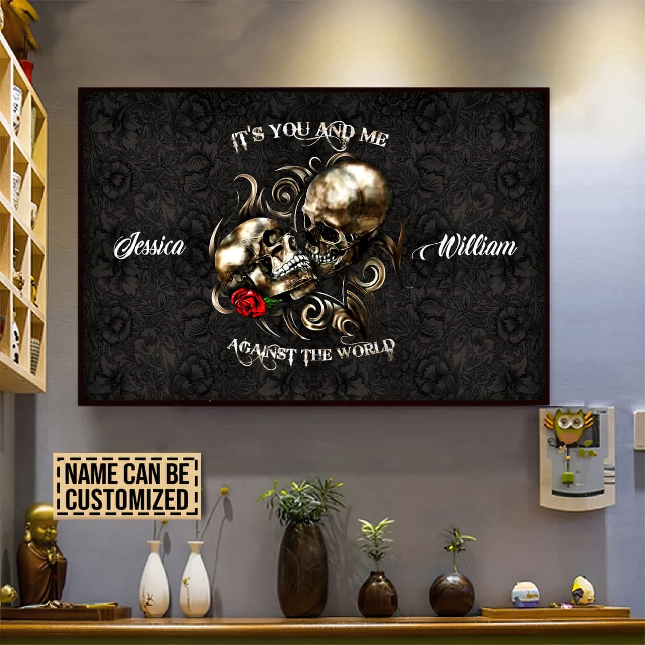 It's You and Me Personalized Canvas Gallery Wraps