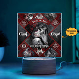 You And Me - Customized Acrylic Plaque Relationship Gift - Wonder Skull