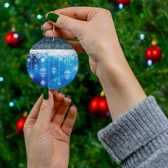 Snowflake Skull Ceramic Ornaments - Wonder Skull