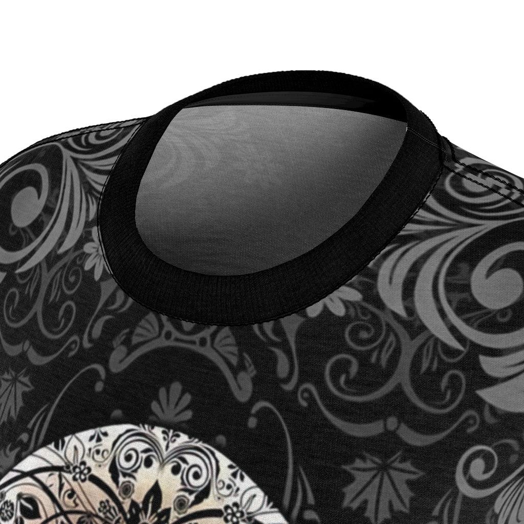 Sugar Skull Rose Eyes All Over Print T-shirt For Women - Wonder Skull