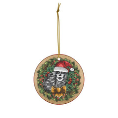 Skull Girl Christmas Ceramic Ornaments - Wonder Skull