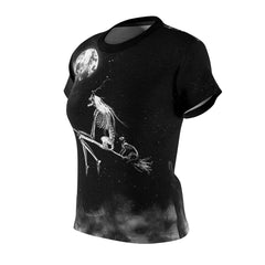 Gothic Witch All Over Print T-shirt For Women - Wonder Skull