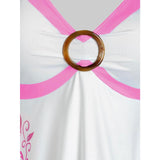Pink Butterfly Tank Top, Gorgeous O Ring Casualwear For Women - Wonder Skull