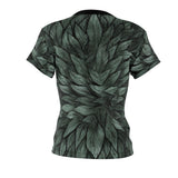 Skull Palm Leaves All Over Print T-shirt For Women - Wonder Skull