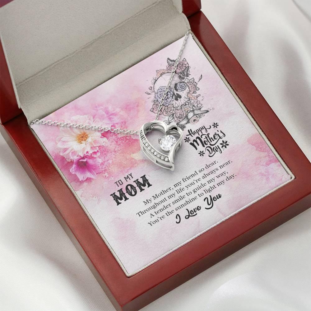 To My Mom I Love You Forever Love Necklace - Wonder Skull