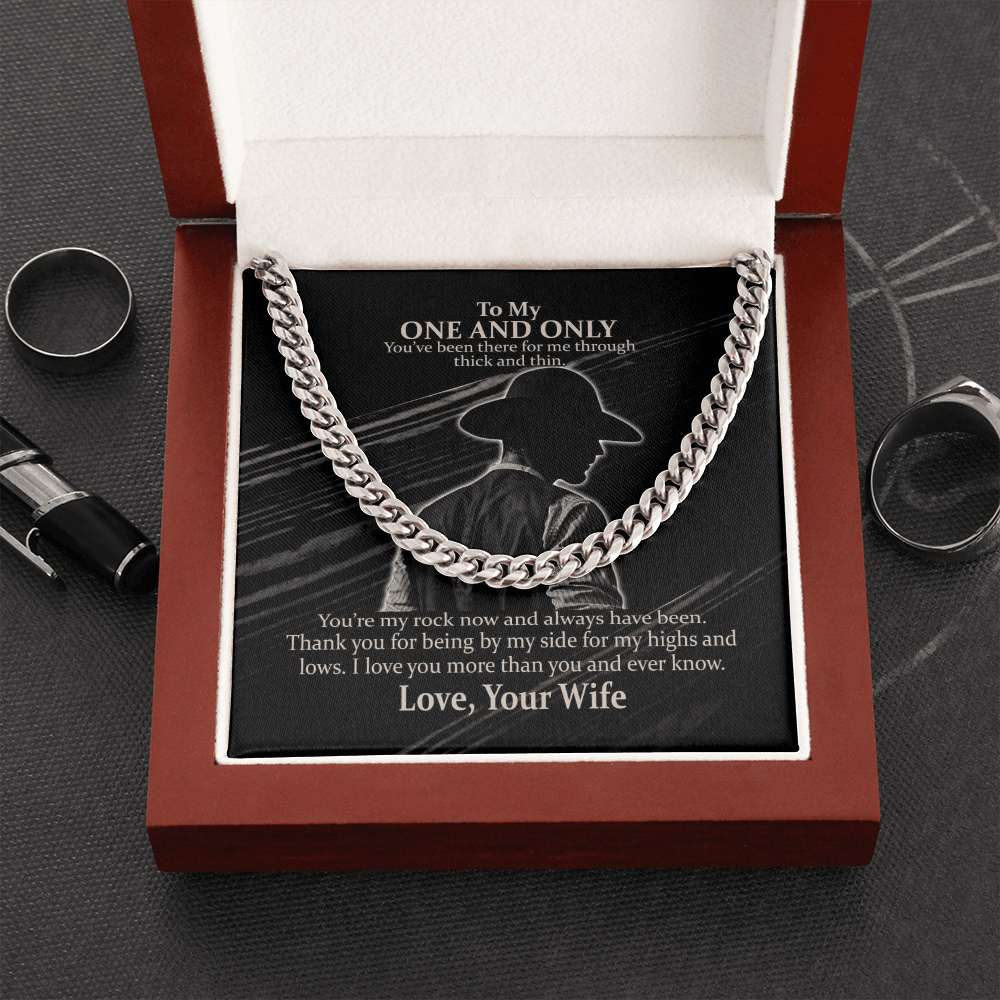 You've Been There For Me Through Thick And Thin - Cuban Link Chain Necklace - Wonder Skull