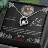 WS55165 - Order To My Wonderful Mom Forever Love Necklace with Message Card - Wonder Skull