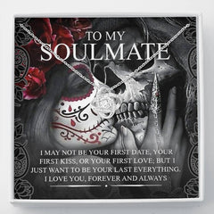 To My Soulmate Love Knot with Mahogany Style Luxury Box & POD Message Card - Wonder Skull