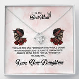 To The Best Mom Love Love Knot Necklace - Wonder Skull