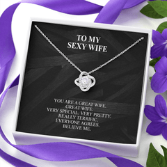 You Are A Great Wife - Love Knot Necklace - Wonder Skull