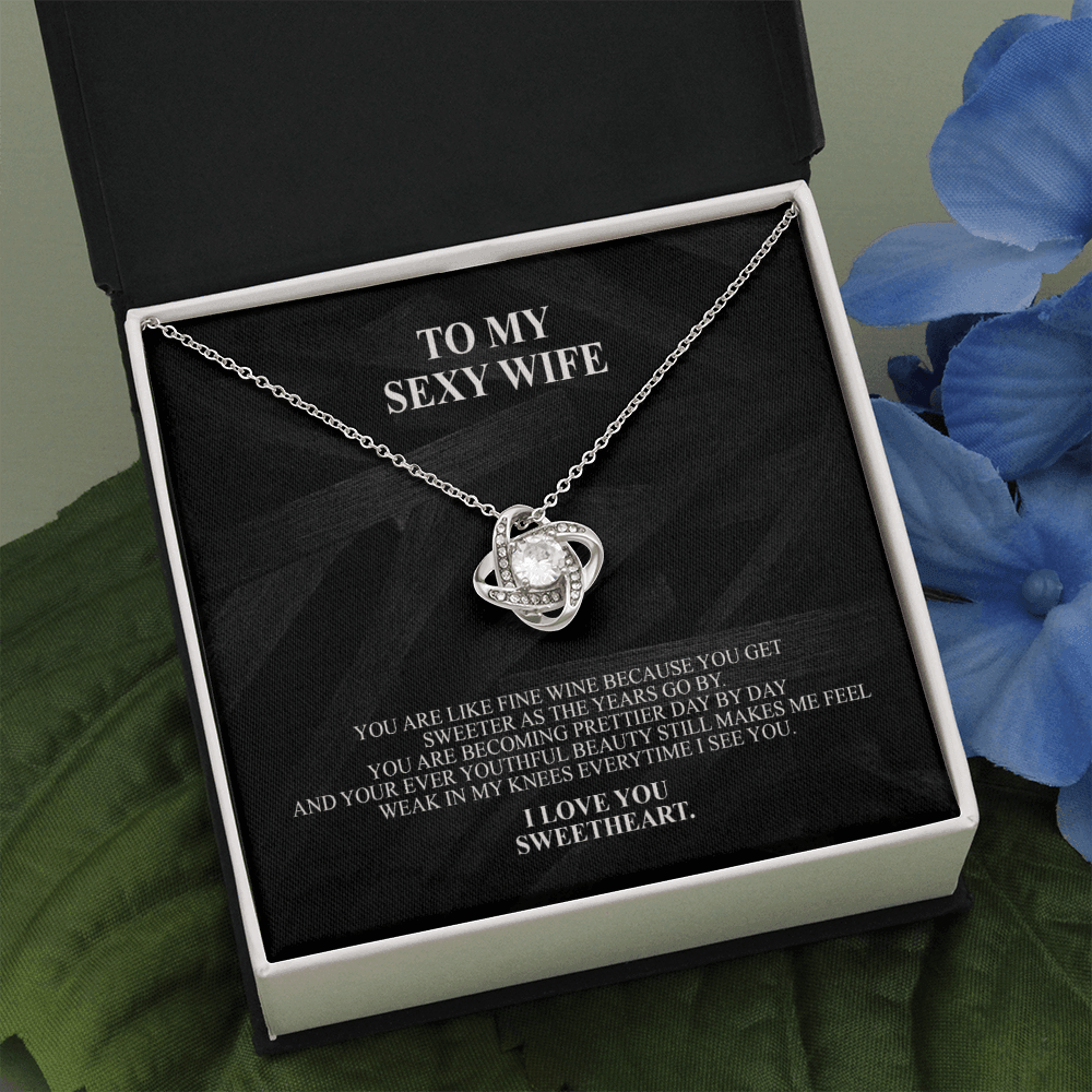 You Are Like Fine Wine - Love Knot Necklace - Wonder Skull