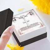 Happy Mother Day Artisan Crafted Cross Necklace - Wonder Skull