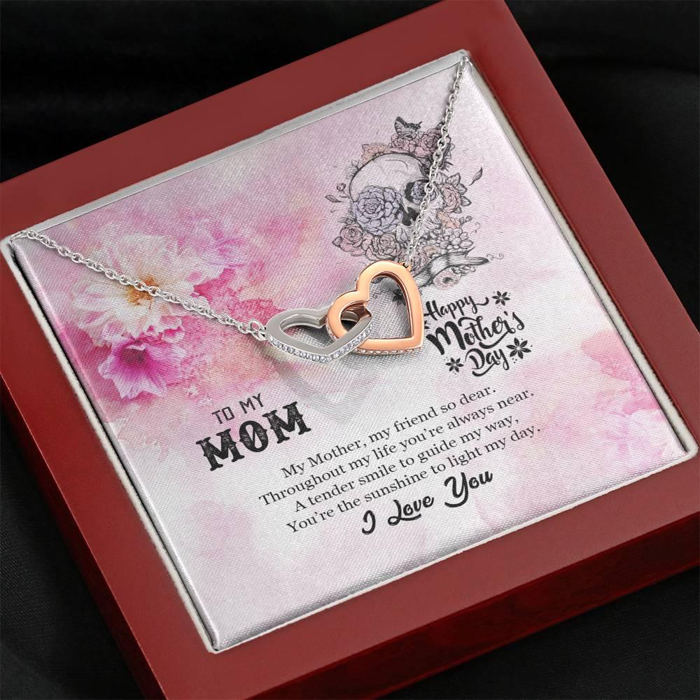 Mom You Are The Sunshine Interlocking Hearts Necklace - Wonder Skull