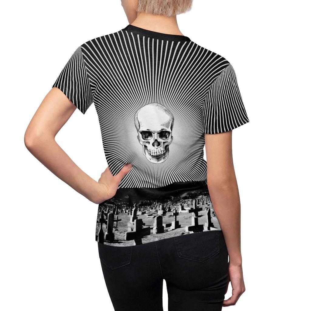 Magic Mystery Skull All Over Print T-shirt For Women - Wonder Skull