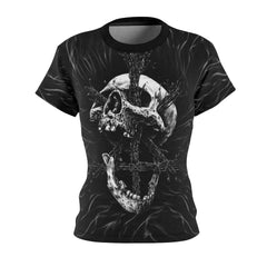 Broken Skull All Over Print T-shirt For Women - Wonder Skull