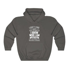 I Know Who I Am Unisex Heavy Blend™ Hooded Sweatshirt - Wonder Skull