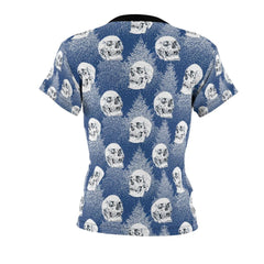 Skull Pine Tree All Over Print T-shirt For Women - Wonder Skull